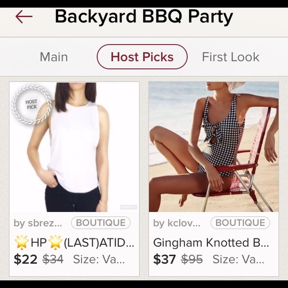 ~ Host Pick ~ ATID AVA Deep Side Jersey Tank L - Picture 7 of 10